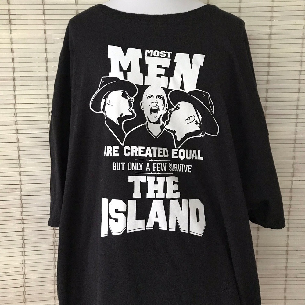 USA Marine XXXL Black Big Parris Island T Shirt Military Tough Boot Camp